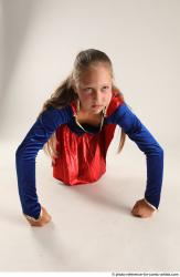 VIKY SUPERGIRL KNEELING POSE 2